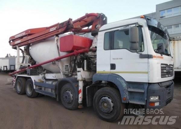 MAN TGA 35.410 +Sermac 混凝土泵浦