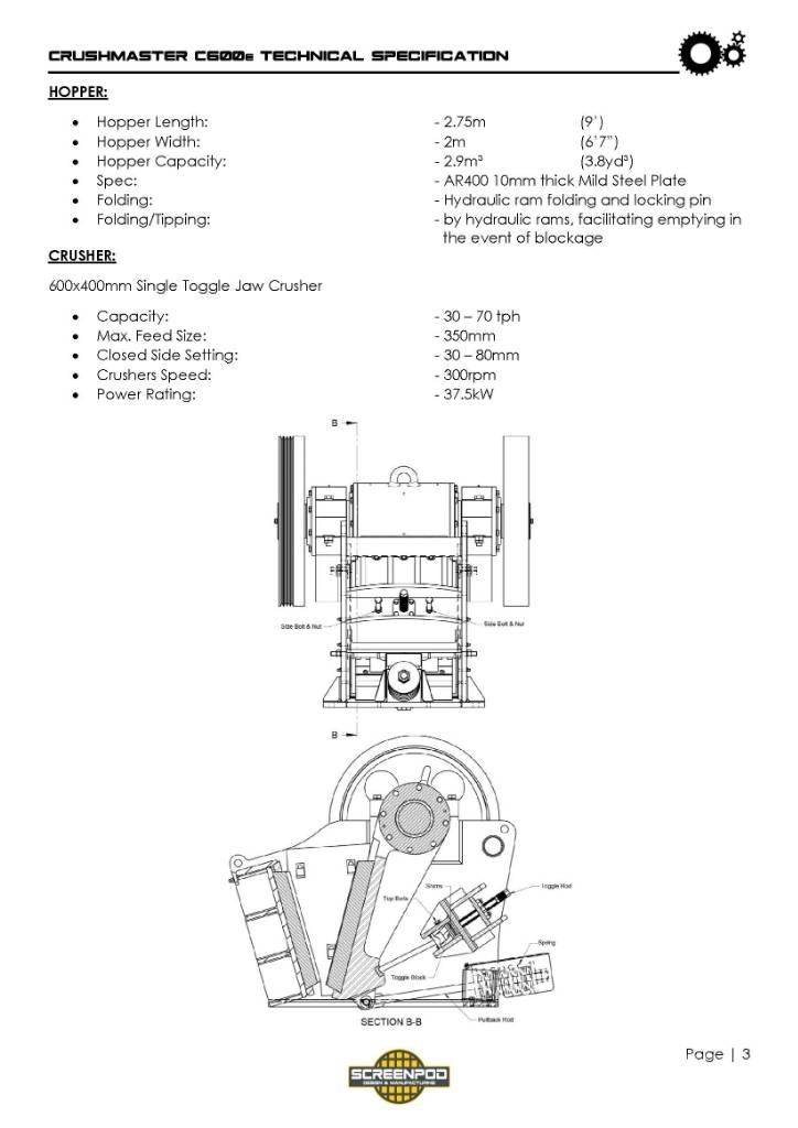 Screenpod C600 移動式壓碎機