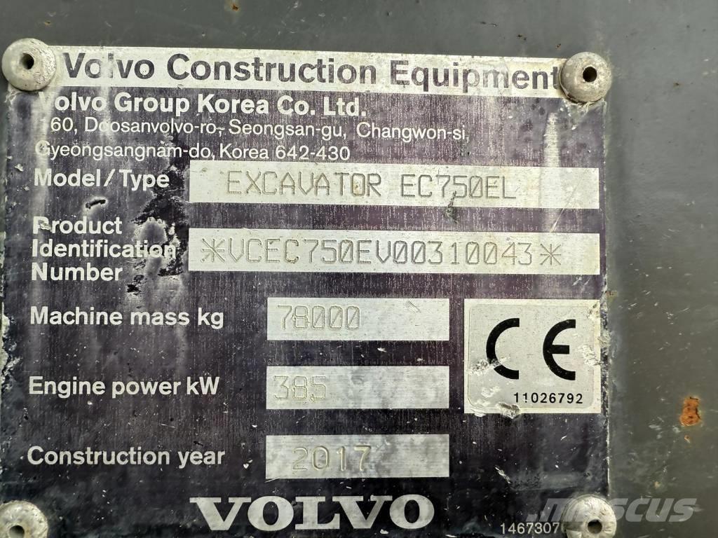 Volvo EC 750 EL 履帶式 挖土機/掘鑿機/挖掘機