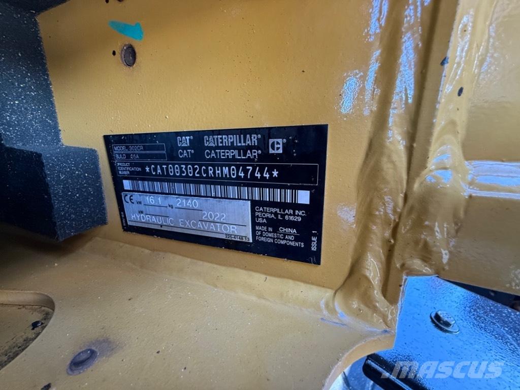 CAT 302 CR 小型挖土機/掘鑿機<7t(小型挖掘機)