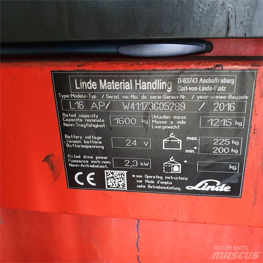 Linde L16AP 行走控制式堆積機