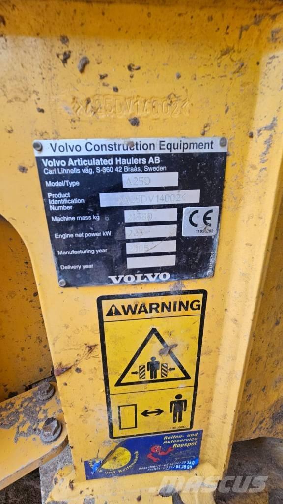 Volvo A 25 D 鉸接式起吊車
