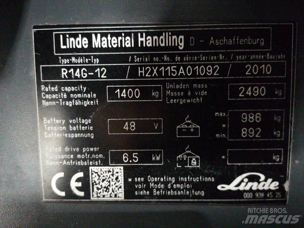 Linde R14G-12 前伸式堆高機(叉車)