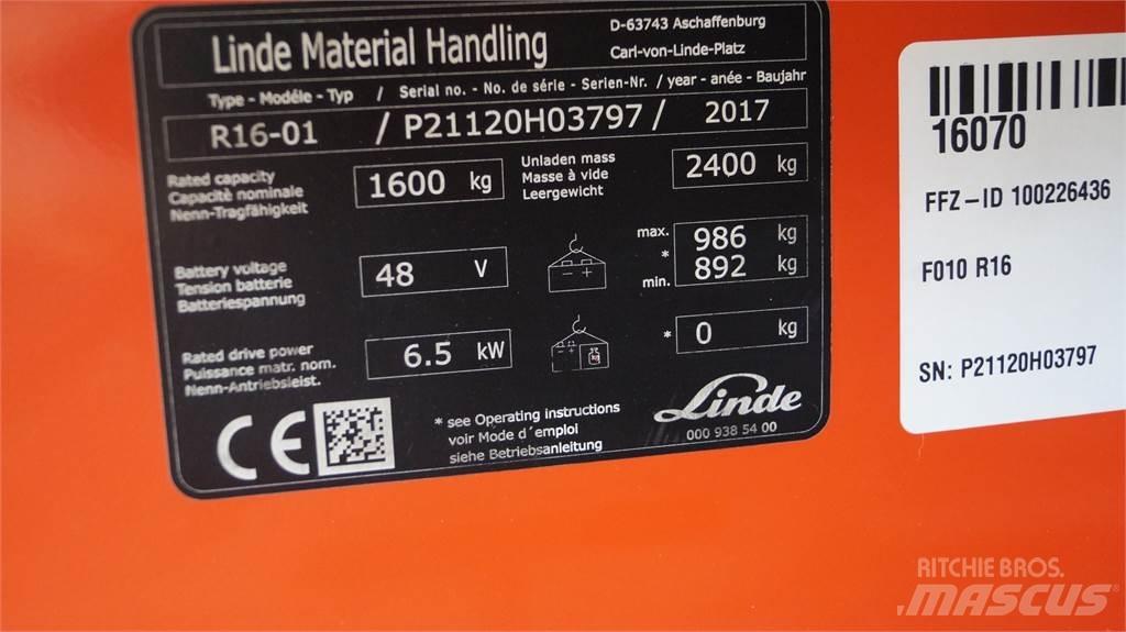 Linde R16 前伸式堆高機(叉車)