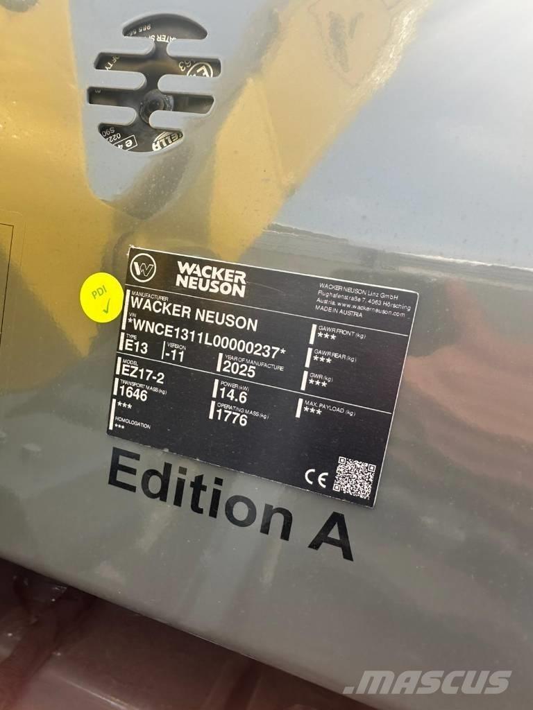 Wacker Neuson EZ 17 小型挖土機/掘鑿機<7t(小型挖掘機)