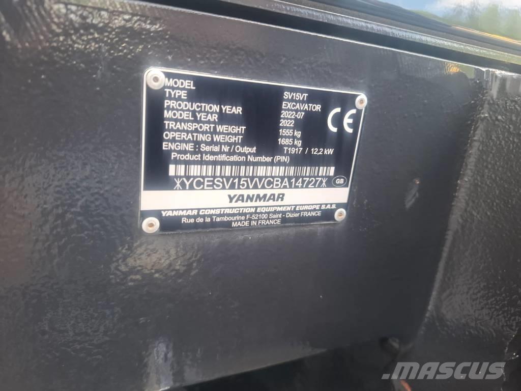 Yanmar SV 15 VT 小型挖土機/掘鑿機<7t(小型挖掘機)