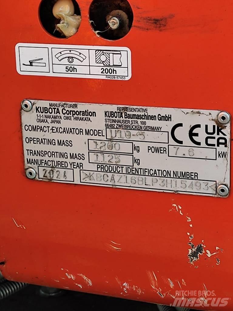 Kubota U 10 小型挖土機/掘鑿機<7t(小型挖掘機)