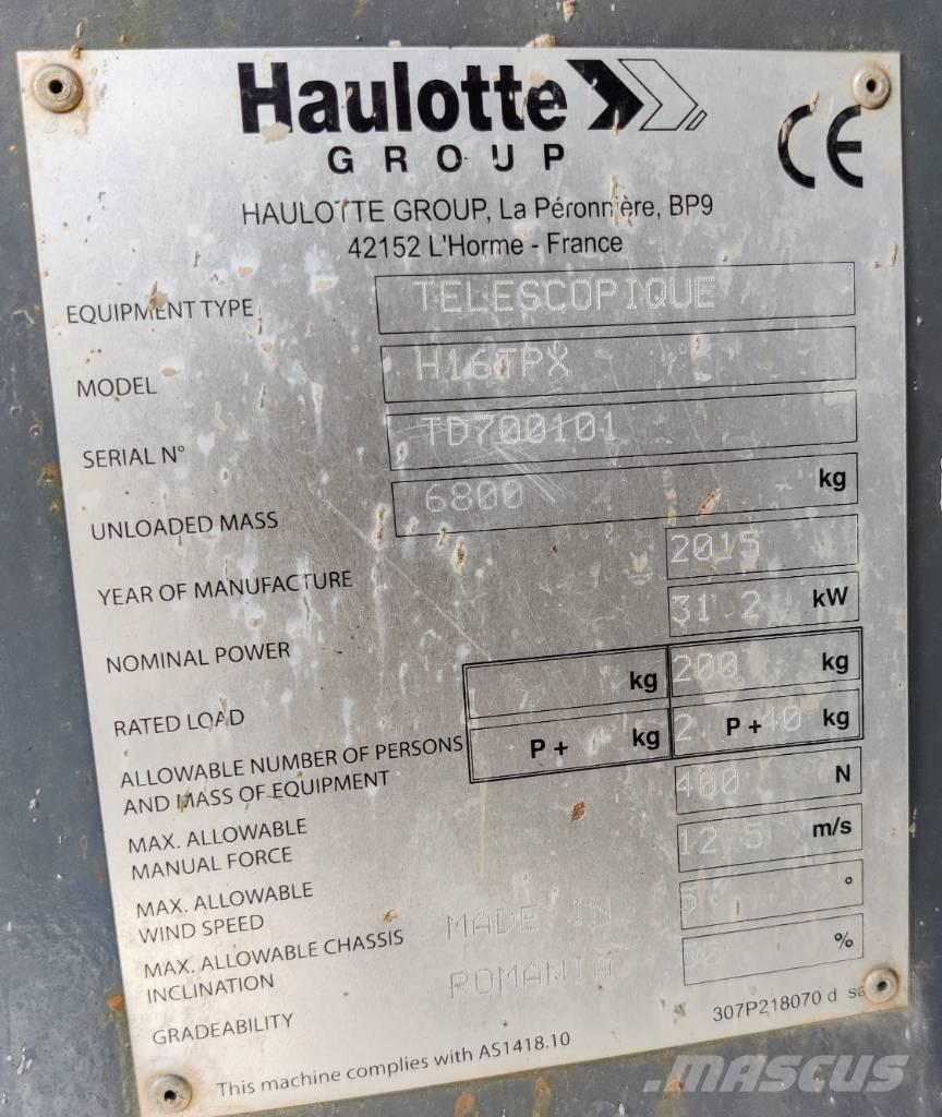 Haulotte H 16 TPX 伸縮臂高空作業車