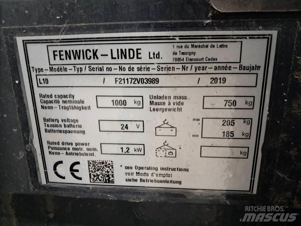 Linde L10 行走控制式堆積機
