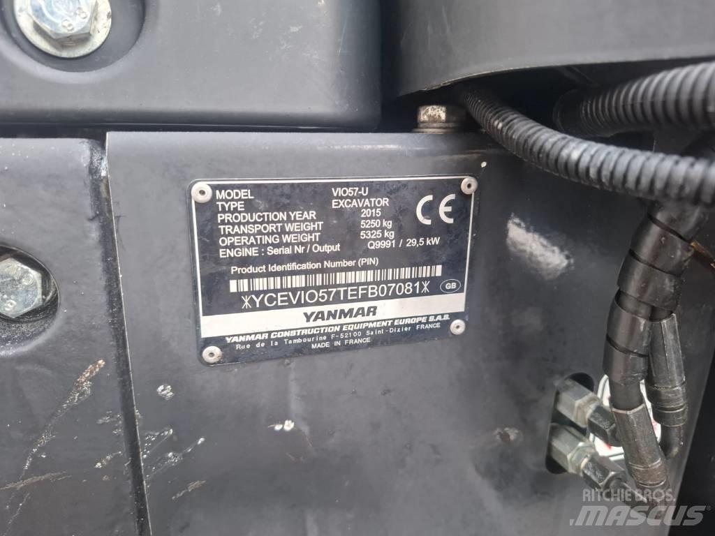 Yanmar Vio 57-U 小型挖土機/掘鑿機<7t(小型挖掘機)