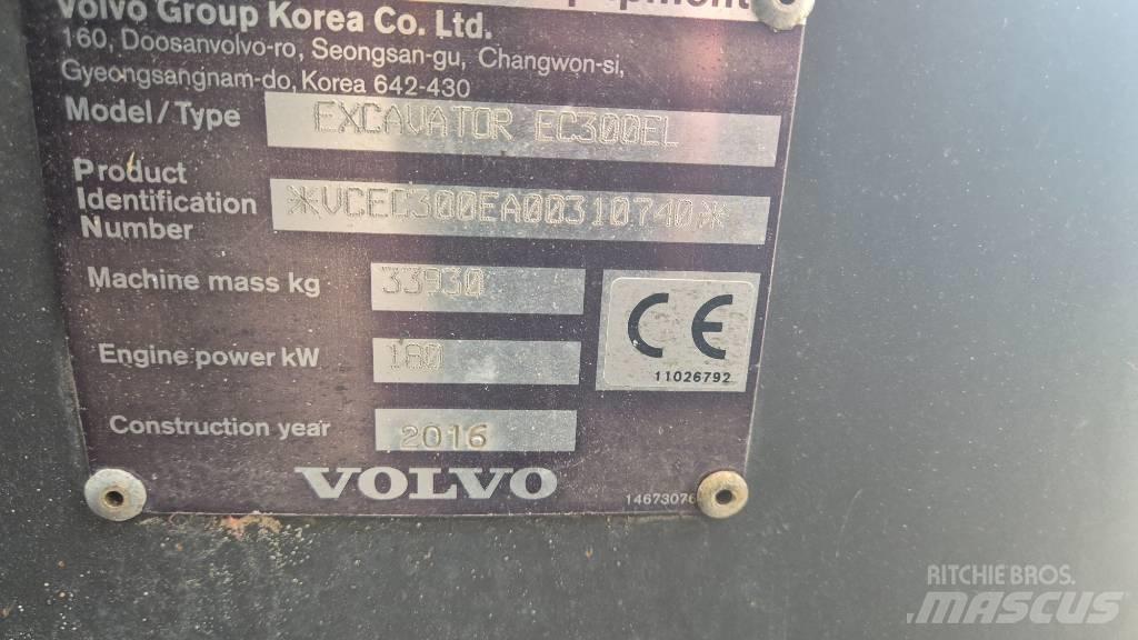 Volvo EC300EL 履帶式 挖土機/掘鑿機/挖掘機