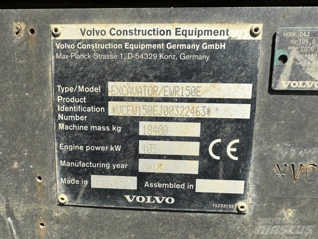Volvo EWR150E 旋轉式挖土機/掘鑿機/挖掘機