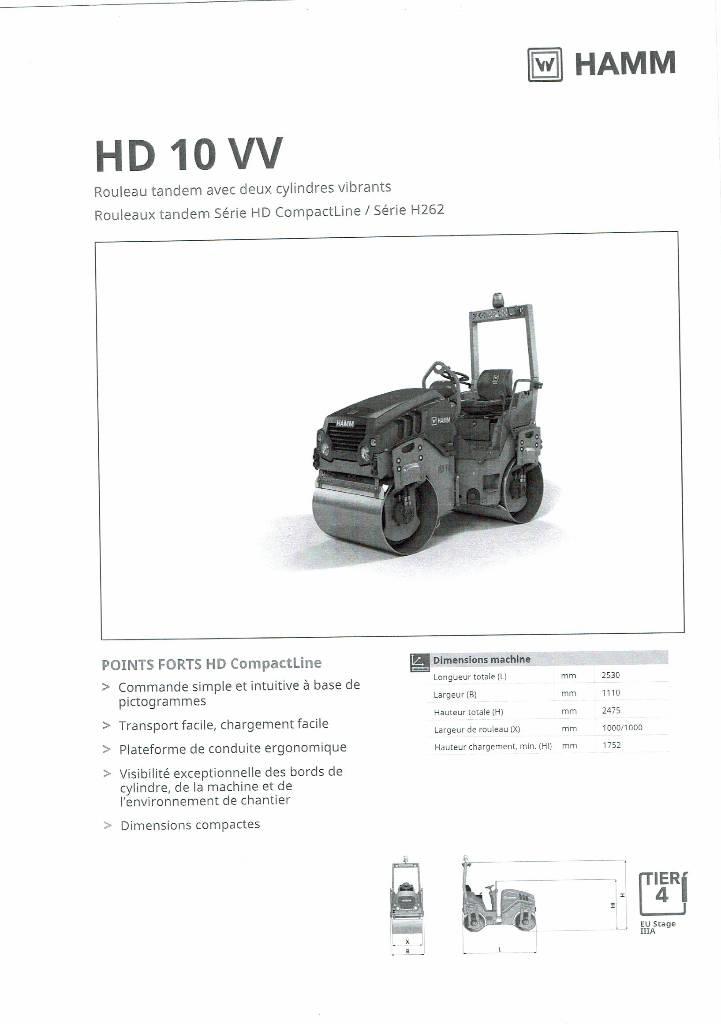 Hamm HD 10 VV 雙輪滾壓機