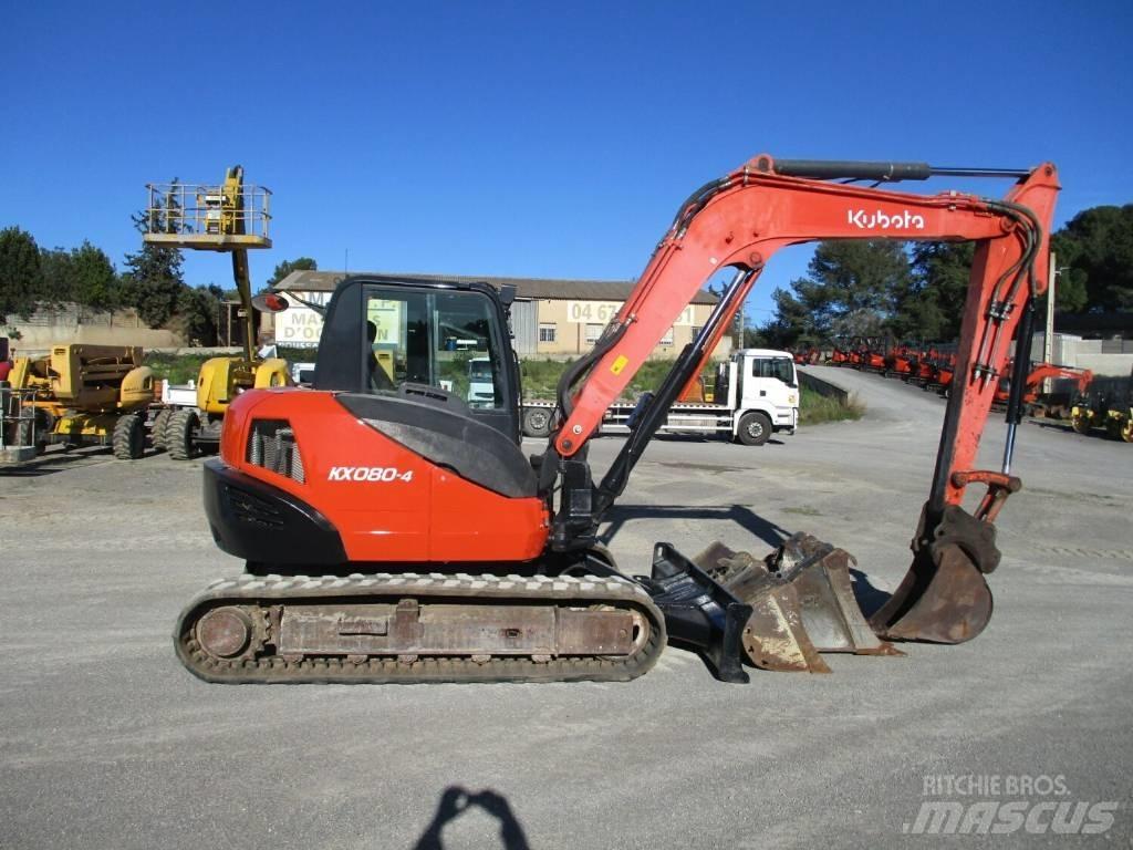 Kubota KX 080-4 中型挖土機/掘鑿機/挖掘機 7t-12t