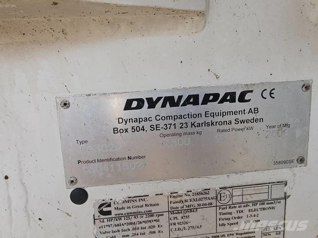 Dynapac CA 302 D 單輪滾壓機