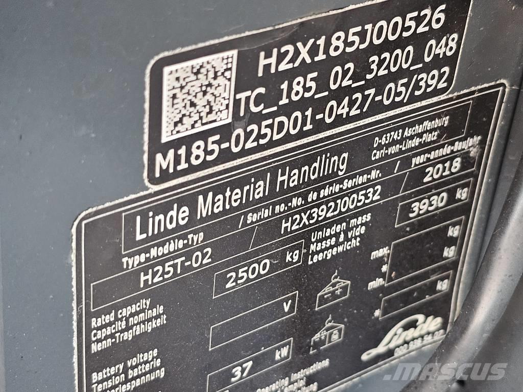 Linde H25T-02 液化石油氣LPG卡車