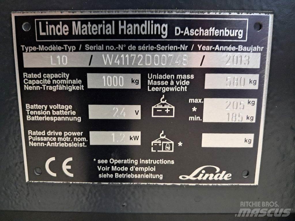 Linde L10 行走控制式堆積機