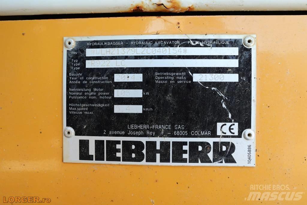 Liebherr R 922 LC 履帶式 挖土機/掘鑿機/挖掘機