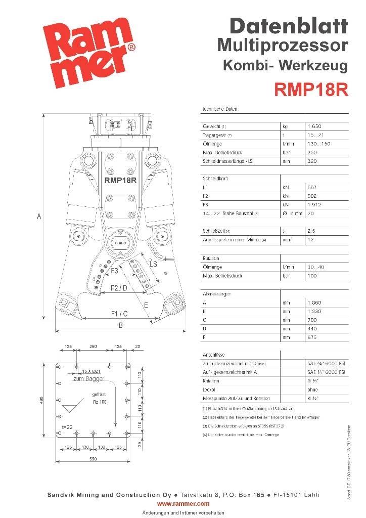 Rammer RMP18R 切割機