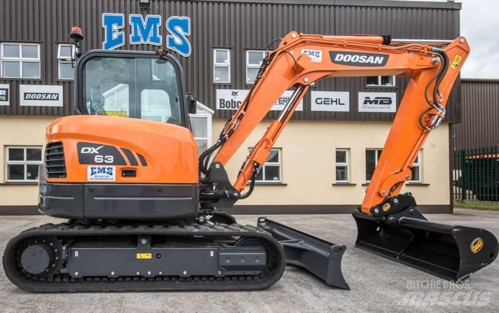 Doosan DX 63-3 小型挖土機/掘鑿機<7t(小型挖掘機)
