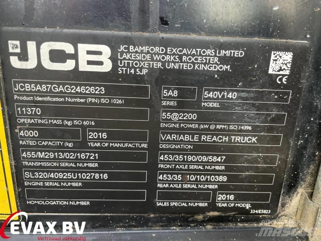 JCB 540-140 Loadall 農業用伸縮臂裝載機