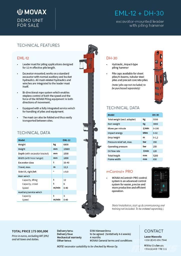 Movax EML-12 & DH-30 鐵鎚/碎石機