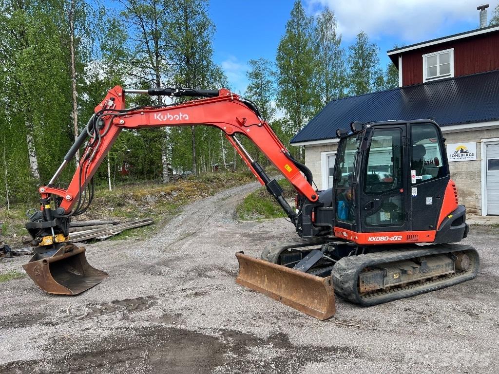 Kubota kx080-4a2 中型挖土機/掘鑿機/挖掘機 7t-12t