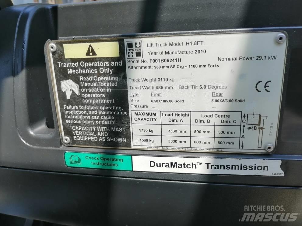 Hyster H 1.8 FT 柴油卡車