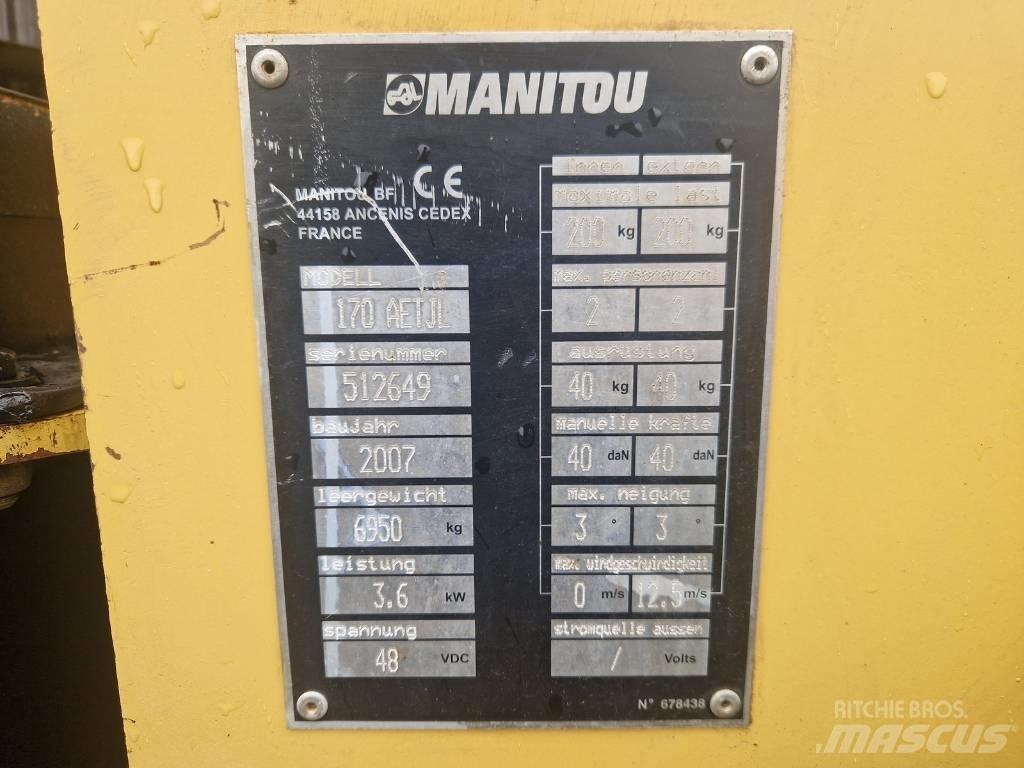 Manitou 170AETJL 曲臂高空作業車