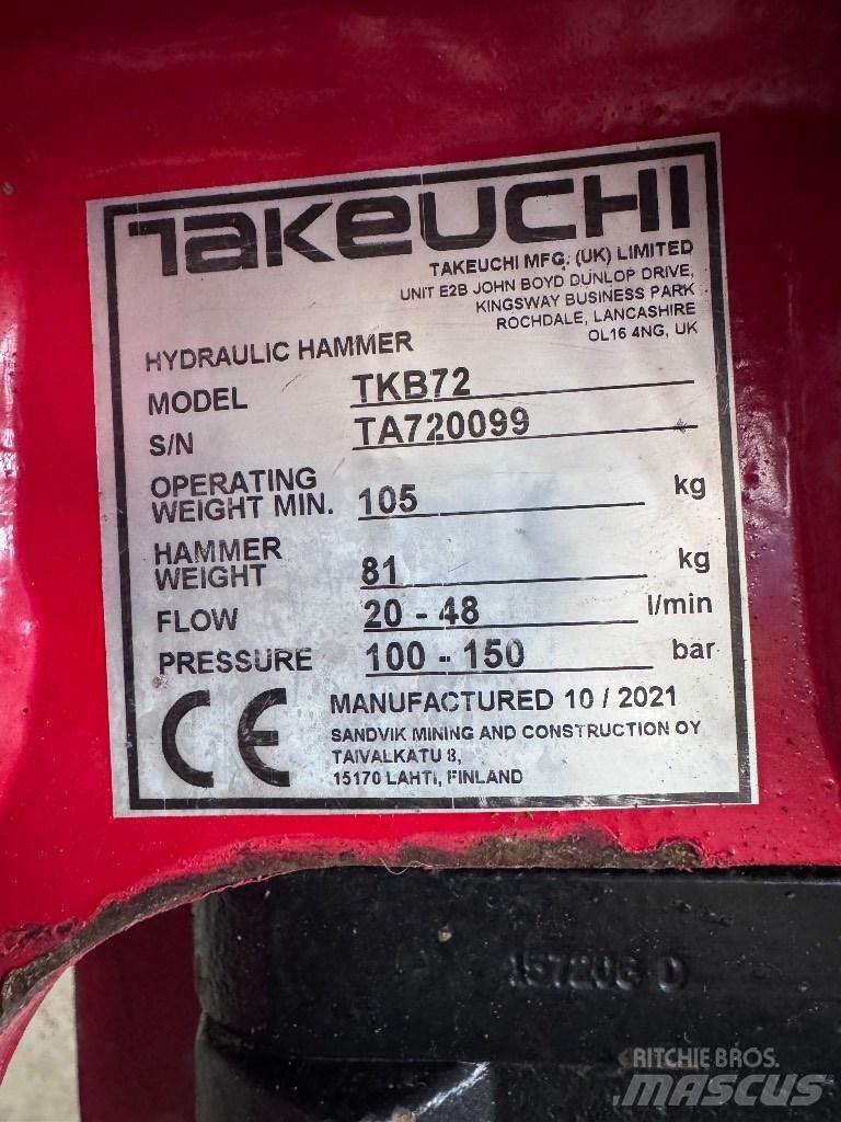 Takeuchi TB 219 小型挖土機/掘鑿機<7t(小型挖掘機)