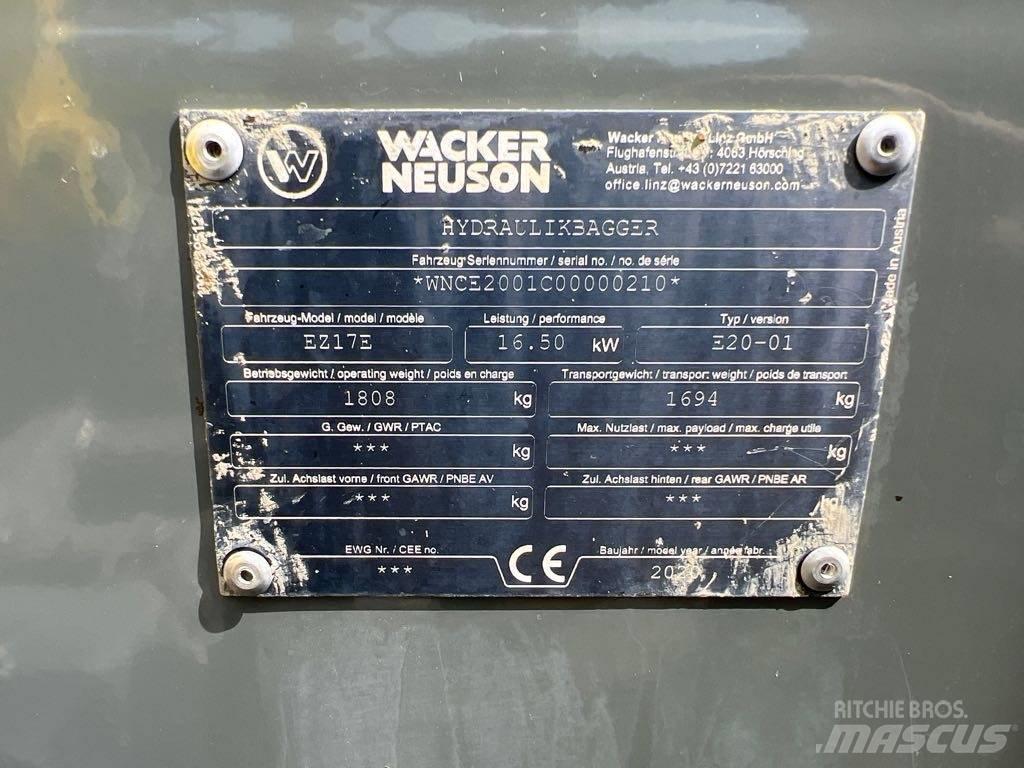 Wacker Neuson EZ17e 履帶式 挖土機/掘鑿機/挖掘機