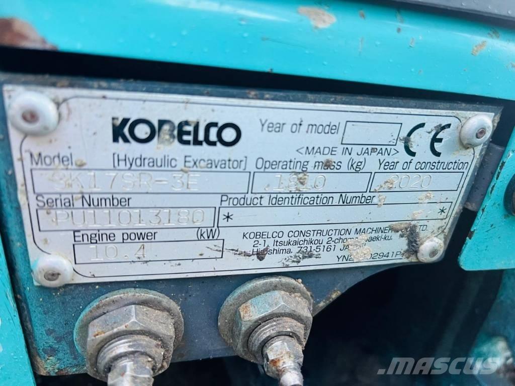 Kobelco SK 17 SR-3 小型挖土機/掘鑿機<7t(小型挖掘機)