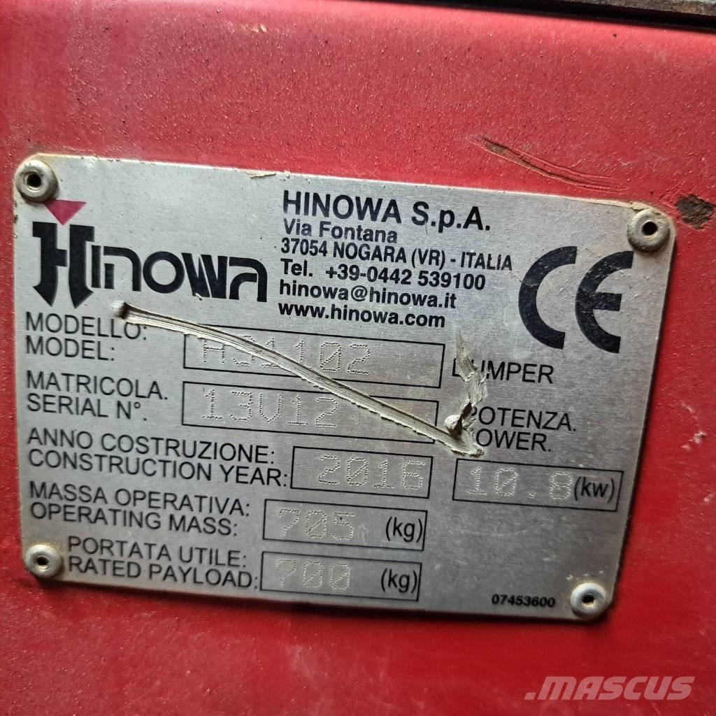 Hinowa HS1102 履帶式傾卸車/翻斗車