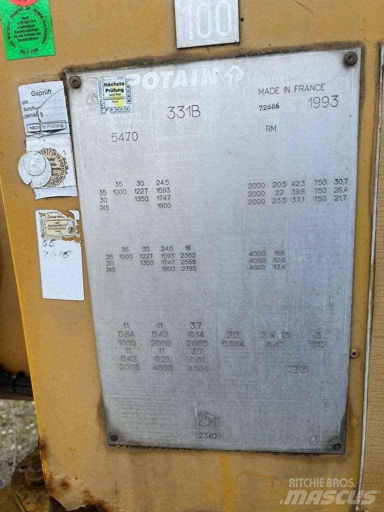 Potain GTMR 331 B 塔式起重機