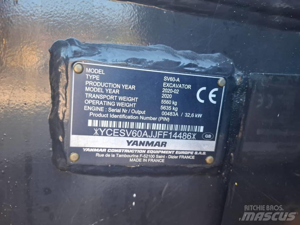 Yanmar SV 60 A 中型挖土機/掘鑿機/挖掘機 7t-12t