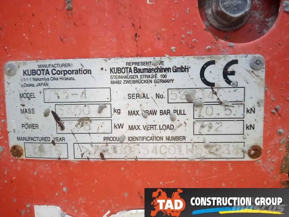 Kubota U 55-4 小型挖土機/掘鑿機<7t(小型挖掘機)