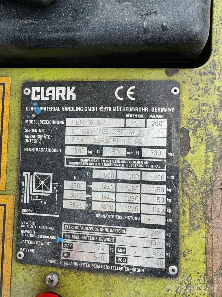 Clark CEM 16S 電動堆高機