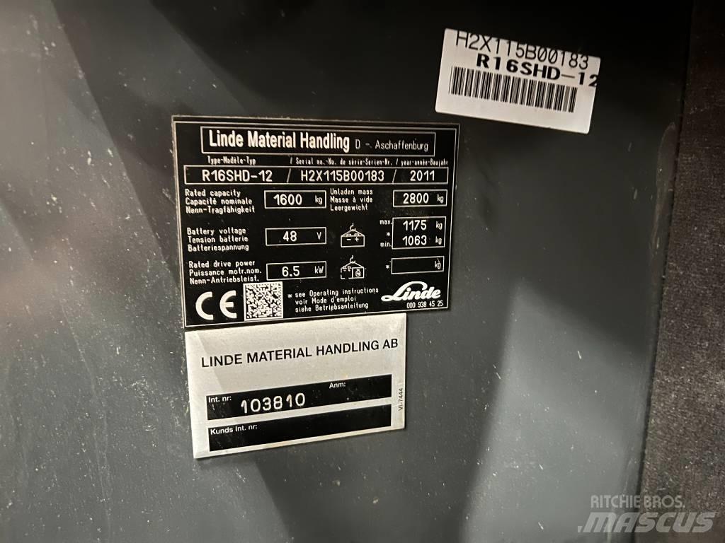 Linde R16S 前伸式堆高機(叉車)
