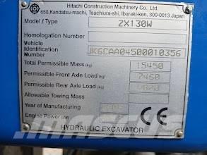 Hitachi ZX 130 W 旋轉式挖土機/掘鑿機/挖掘機