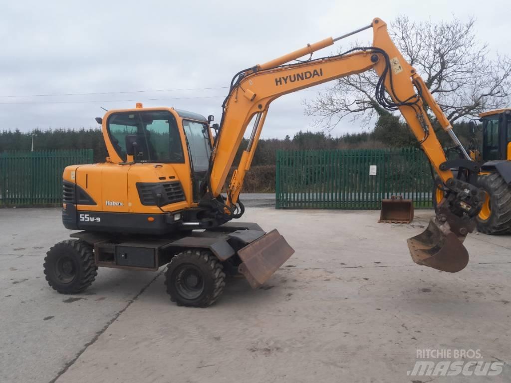 Hyundai R55 W-9 旋轉式挖土機/掘鑿機/挖掘機