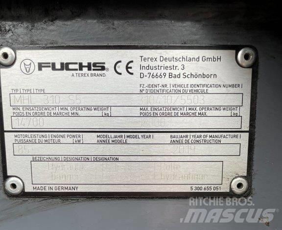 Fuchs MHL310F 廢棄物/工業用操作車