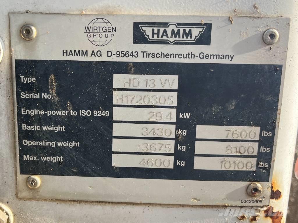 Hamm HD 13 VV 雙輪滾壓機