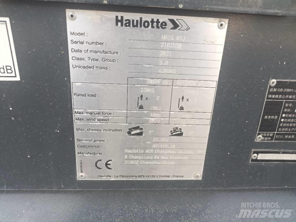 Haulotte HA16RTJ 曲臂高空作業車