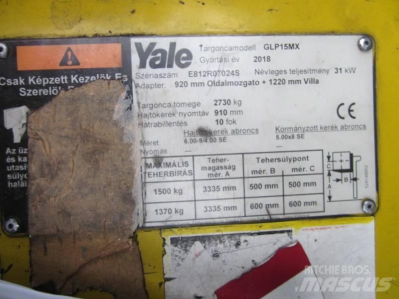 Yale GLP15MX 液化石油氣LPG卡車
