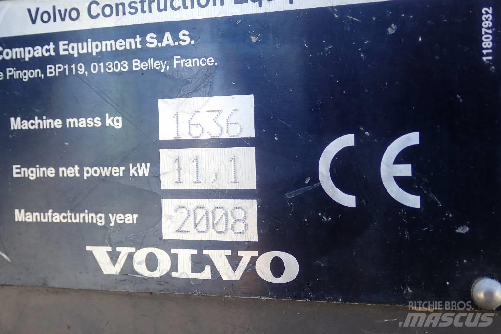 Volvo EC 15 B 小型挖土機/掘鑿機<7t(小型挖掘機)