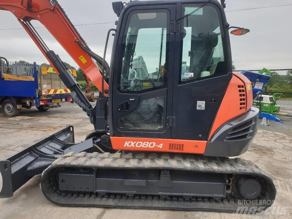 Kubota KX 080-4 中型挖土機/掘鑿機/挖掘機 7t-12t
