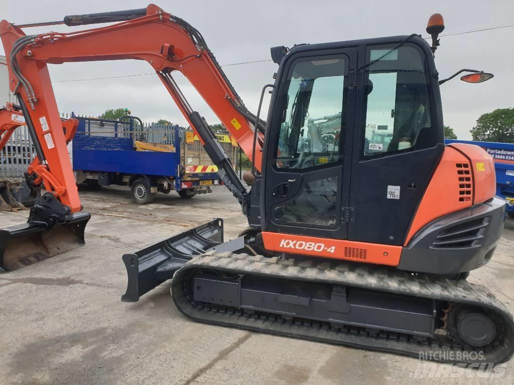 Kubota KX 080-4 中型挖土機/掘鑿機/挖掘機 7t-12t