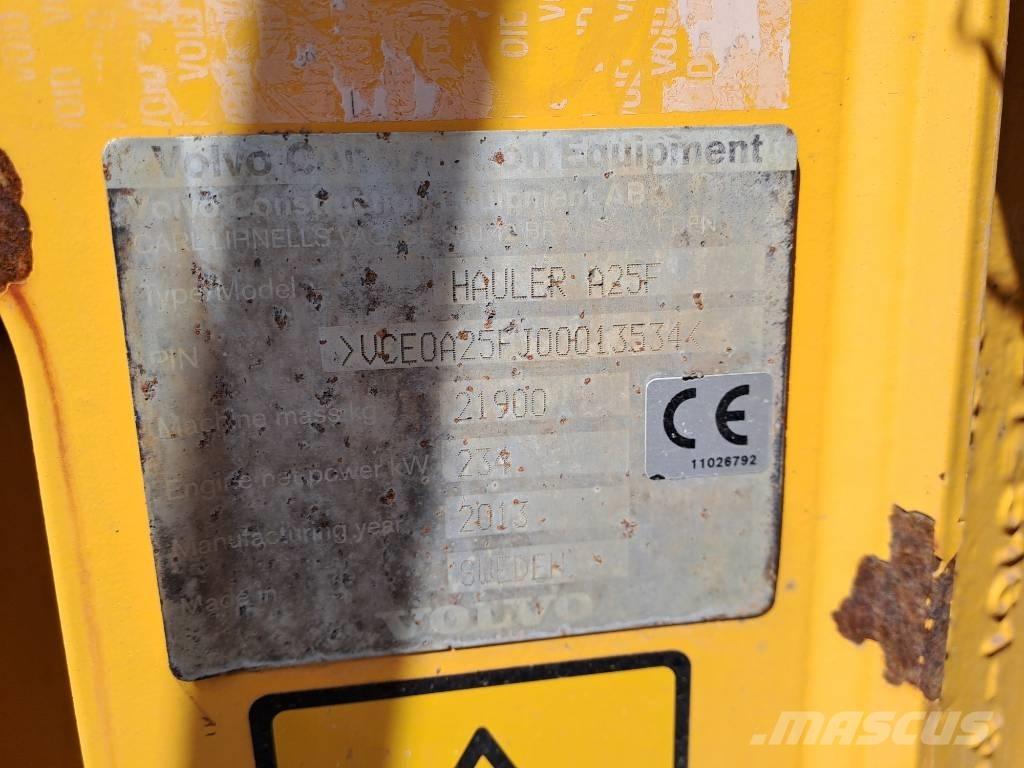 Volvo A25F 鉸接式起吊車