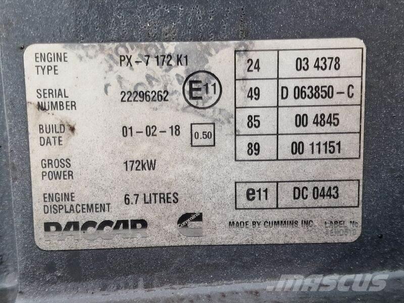 DAF PX-7 172 K1 引擎/發動機