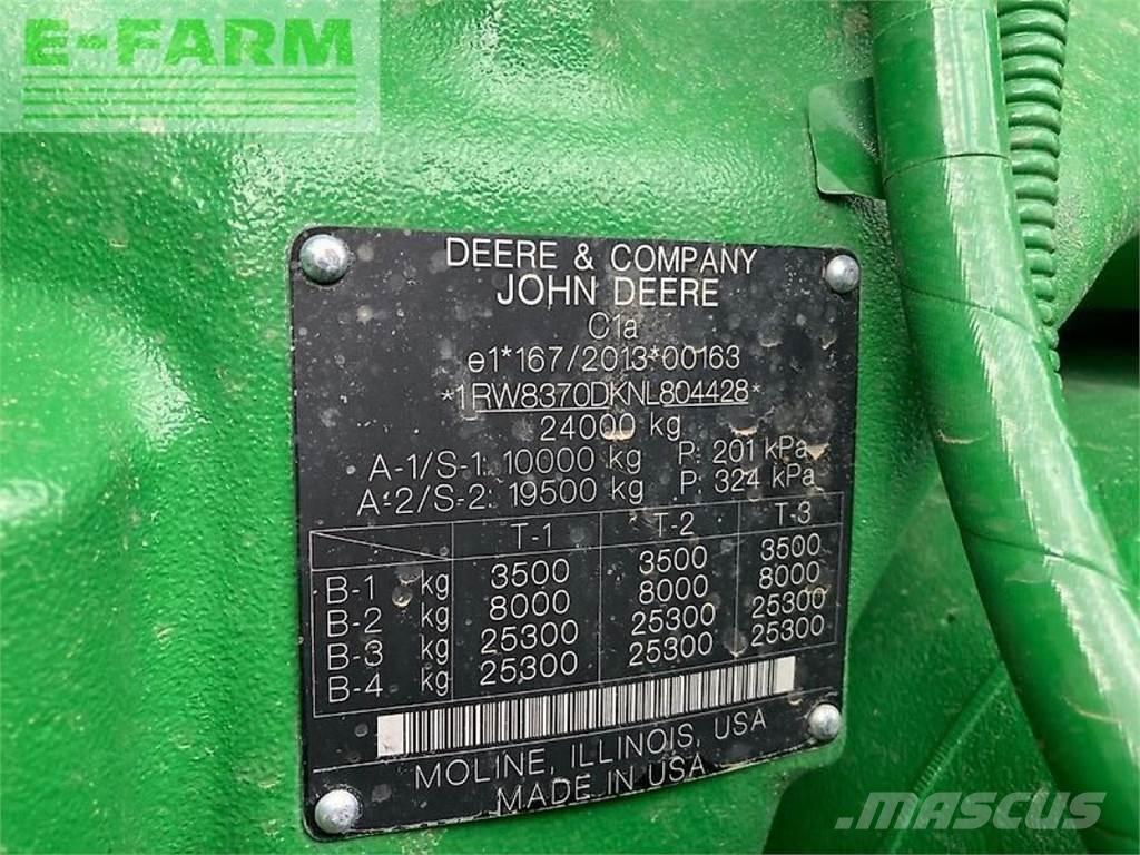 John Deere 8rx370 曳引機